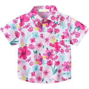 Baby Toddler Kids Boys Cute Butterfly Print 𝗣𝐨lo T Shirt Tops Short Sleeves Soft Cotton Comfortable