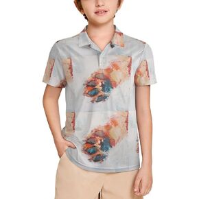 Dogs PawBoys Casual Polo Shirt, Suitable for Gathering, Party