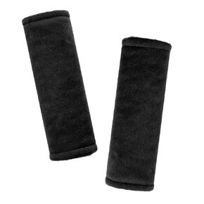 GFU Car Seat Strap Pads for Baby, Soft Shoulder Pads for Comfort, Reversible Seatbelt Covers for Kids, Perfect for Baby Car Seat, Stroller, Swing, High Chair, Size: 6.5 x 6.5 inch, Black