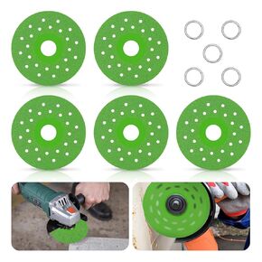 5 Pcs Rock Slab Grinding Disc, 4 Inch Glass/Marble Cutting Discs for Angle Grinders, 1mm Thin Grinding Cutting Blade, Glass Cutting Disc for Cutting and Grinding Tile and Marble