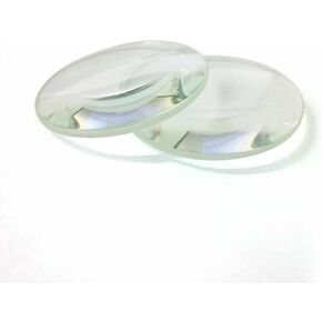2PC 50mm Optics Glass Double Convex Lens Focal 200mm Magnifying Glass