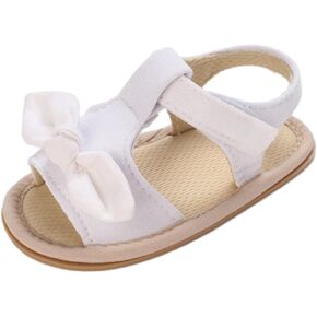 girl sandal size 2 Ruffle Bowknot Premium Soft Sole Anti Slip Open Toe Breathable Summer Outdoor Flat Shoes For Summer