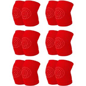 6Pairs Baby Knee Pads for Crawling Kids Safety Sport Crawling Elbow Cushion Knee Pads Protective Gear Socks Anti Slip