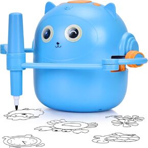 روبوت الرسم الذكي للأطفال الذين لديهم 100 بطاقة-لعبة تعليمية وإبداع تم تنشيطها الصوتية ، آلة التعلم مونتيسوري للبنين والبنات من 3 إلى 9 سنوات للأطفال الصغار والأطفال (الأزرق) in Kuwait