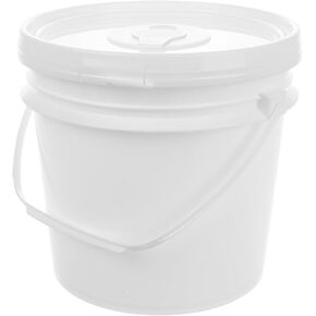 Homoyoyo Large 1 Gallon Refillable Wipes Bucket with Lid and Handle - Heavy Duty Cleaning Wipes Dispenser for Gyms - Schools and Commercial Use for Rolls