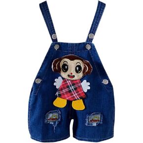 Baby Jean Overalls Infant Boy Girl Denim Overall Shorts Summer Animal Outfits Toddler Summer Clothes Cute Girls Overalls