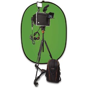PADCASTER Studio, Portable Filmmaking Full Video Production Studio for iPads with Case, Microphones, Headphones, Tripod, Teleprompter and More, Compatible with iPad Pro 10.5