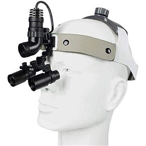 Medical Headlight Binocular Magnifier, Dental Surgery Magnifier, 5W LED Professional Magnifier(4X)