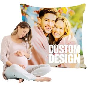 maizi Pregnancy Pillows for Sleeping Personalized Washable Pregnancy Pillow Cover 34X34 Square Support Pillow Satin Fabric with Insert Envelope Closure Machine Washable Maternity Comfort Gift for