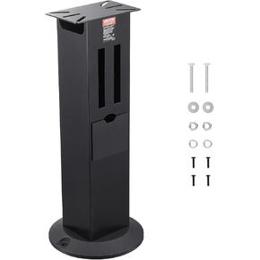 VEVOR Bench Grinder Stand, Heavy-Duty Bench Grinder and Vise Floor Pedestal with 11" x 6.7" Mounting Plate, Grinding Wheel Storage Compartments & Cast Iron Base, Compatible with Most Bench Grinders