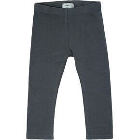 Lil Legs Unisex Boys Girls Toddler Kids Comfy Cotton Leggings - Gray Jean, 4T