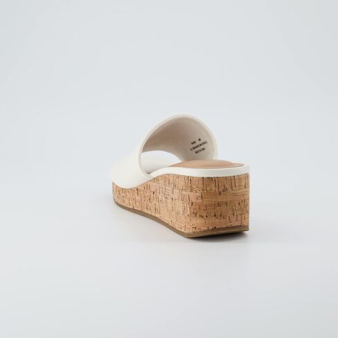 CUSHIONAIRE Women's Nano cork wedge sandal +Memory Foam, Wide Widths Available, Black 8 W in Saudi Arabia