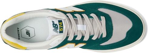 حذاء New Balance 574 Vulc أسود/أزرق مخضر عتيق للرجال في الولايات المتحدة 10.5، مقاس 12 للسيدات متوسط in Saudi Arabia