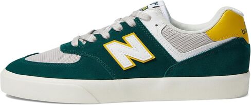 حذاء New Balance 574 Vulc أسود/أزرق مخضر عتيق للرجال في الولايات المتحدة 10.5، مقاس 12 للسيدات متوسط in Saudi Arabia