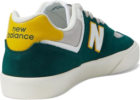 حذاء New Balance 574 Vulc أسود/أزرق مخضر عتيق للرجال في الولايات المتحدة 10.5، مقاس 12 للسيدات متوسط in Saudi Arabia
