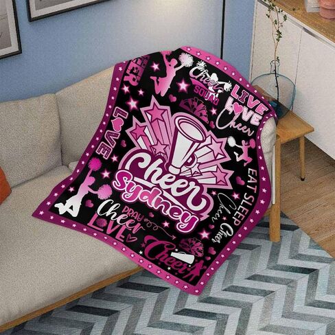Ship Next Day,Personalized Baby Blanket for Girls Custom Birthday Blanket with Name Soft Butterfly Flower Pattern Personalized Name Blankets for Kids Daughter Granddaughter Friends on Birthday in Saudi Arabia