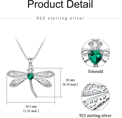 Gnteey Laboratory Grown Emerald Necklace 925 Sterling Silver 9x6 mm Oval Emerald Owl Pendant Necklace for Women in Saudi Arabia