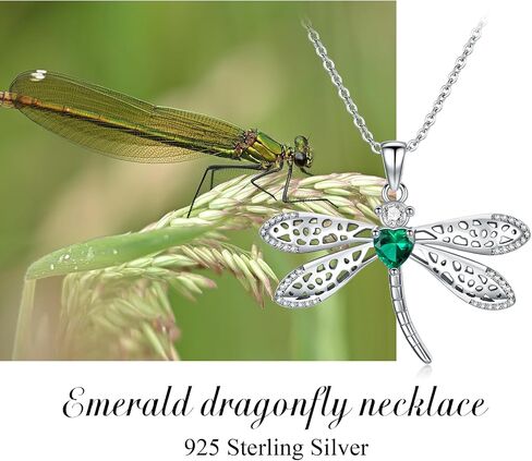 Gnteey Laboratory Grown Emerald Necklace 925 Sterling Silver 9x6 mm Oval Emerald Owl Pendant Necklace for Women in Saudi Arabia