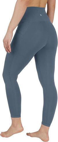 90 Degree By Reflex Cotton High Waist Ankle Length Compression Leggings with Elastic Free Waistband in Saudi Arabia