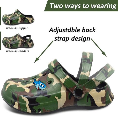 Cyiecw Toddler Kids Clogs Garden Shoes for Boys Girls, Children Slip On Slides Sandals Indoor Outdoor, Kid Beach Pool Water Shoes with Non-Slip Sole in Kuwait