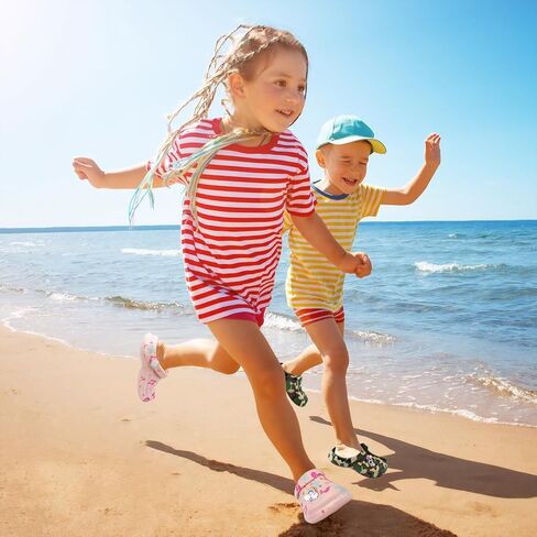 Cyiecw Toddler Kids Clogs Garden Shoes for Boys Girls, Children Slip On Slides Sandals Indoor Outdoor, Kid Beach Pool Water Shoes with Non-Slip Sole in Kuwait