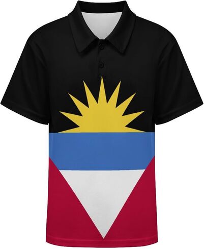 Zakqeik Puerto Rico Flag Boys Active Polo-Shirts Soft Golf-Shirts Short Sleeve in Saudi Arabia