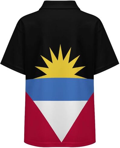 Zakqeik Puerto Rico Flag Boys Active Polo-Shirts Soft Golf-Shirts Short Sleeve in Saudi Arabia