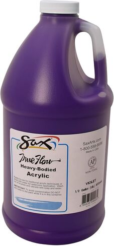 Sax True Flow Heavy Body Acrylic Paint, 1/2 Gallon, Violet - 439292, 64 Fl Oz (Pack of 1) in Saudi Arabia