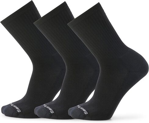Smartwool Everyday Solid Rib Crew 3-Pack Black LG (Men's Shoe 9-11.5) in Saudi Arabia