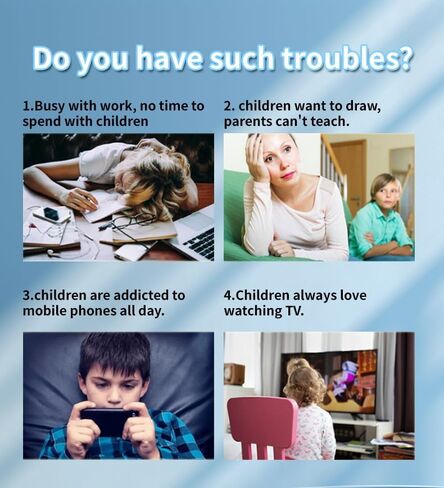 روبوت الرسم الذكي للأطفال الذين لديهم 100 بطاقة-لعبة تعليمية وإبداع تم تنشيطها الصوتية ، آلة التعلم مونتيسوري للبنين والبنات من 3 إلى 9 سنوات للأطفال الصغار والأطفال (الأزرق) in Kuwait