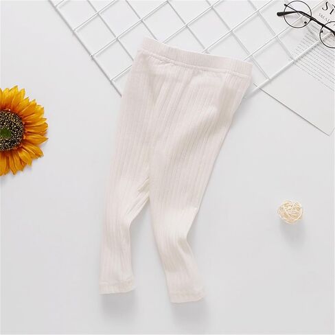Toddler Kids Cotton Pants for Baby Boys Girls Solid Color Elastic Waist Leggings Sport Fitness Comfy in Kuwait