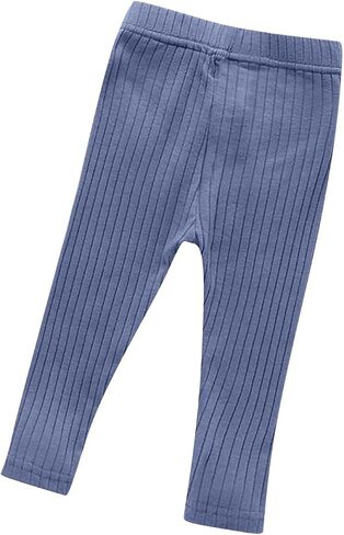 Toddler Kids Cotton Pants for Baby Boys Girls Solid Color Elastic Waist Leggings Sport Fitness Comfy in Kuwait