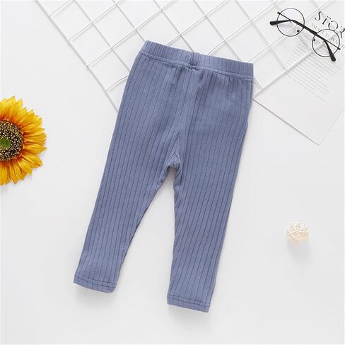 Toddler Kids Cotton Pants for Baby Boys Girls Solid Color Elastic Waist Leggings Sport Fitness Comfy in Kuwait