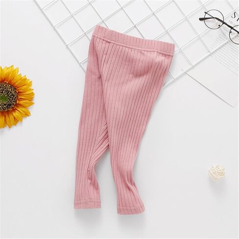Toddler Kids Cotton Pants for Baby Boys Girls Solid Color Elastic Waist Leggings Sport Fitness Comfy in Kuwait