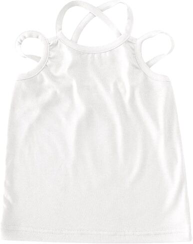 T Shirts Toddler Summer Top for Girls Cotton Blend Kids Underwear Girls Camisole Children Undershirt Baby Singlet in Saudi Arabia