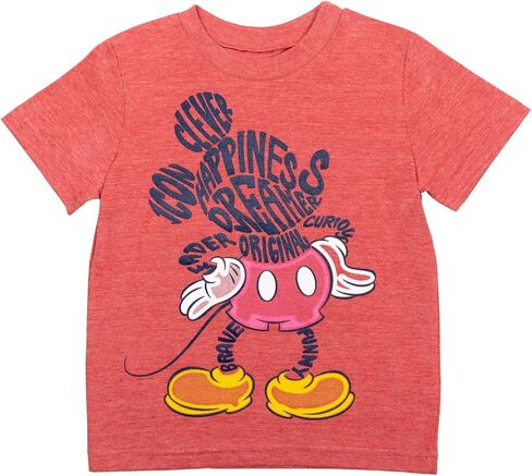 Disney Mickey Mouse Toddler Boys 3 Pack T-Shirts Black/Blue/Red 2T in Saudi Arabia
