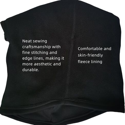2 Pcs Balaclava Full Face Mask, Cold Weather Windproof Fleece Thermal Ski Mask for Men & Women, Hunting Cycling Motorcycle Neck Warmer Hood Winter Gear Black in Saudi Arabia