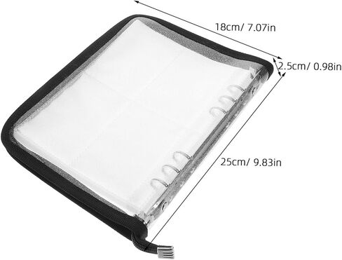 Stobok A5 Photocard Binder مع 6 حلقة Zipper Binder Album Albractlable Photocard Holder Photo Travel Organizer لتخزين بطاقة KPOP in Kuwait