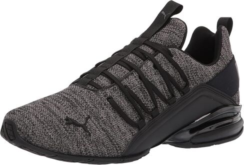 PUMA Men's AXELION REFRESH Cross Training Sneaker, PUMA Black-Cool Dark Gray-PUMA Red, 9 in Saudi Arabia