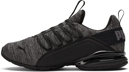 PUMA Men's AXELION REFRESH Cross Training Sneaker, PUMA Black-Cool Dark Gray-PUMA Red, 9 in Saudi Arabia