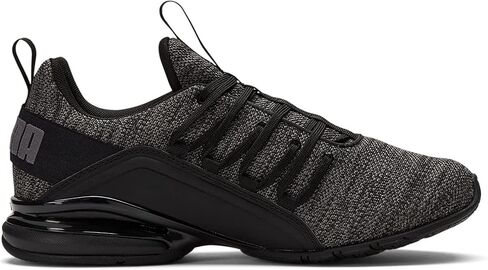 PUMA Men's AXELION REFRESH Cross Training Sneaker, PUMA Black-Cool Dark Gray-PUMA Red, 9 in Saudi Arabia