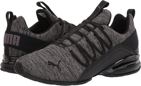 PUMA Men's AXELION REFRESH Cross Training Sneaker, PUMA Black-Cool Dark Gray-PUMA Red, 9 in Saudi Arabia