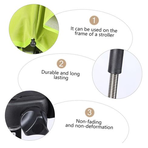 Garneck Upf 50 Stroller Smbrella Clamp-On Clamp Clamp Parasol for Stroller Beach Beach Bike Crocker Croperm in Kuwait