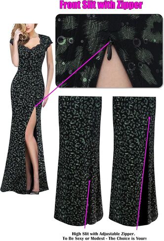 VFSHOW Womens Sweetheart Neckline Floral Lace Formal Prom Open Back Keyhole Maxi Dress Sexy High Split Evening Wedding Guest Long Special Occasion Gown (Red, Medium) 3780 RED M in Kuwait