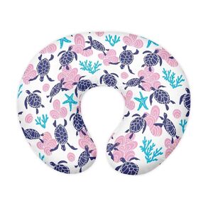 Nursing Pillow Cover for Newborn Infant, Turtle Starfish Print Soft Breathable Baby Nursing Pillow Cover Lightweight Stretch Breastfeeding Pillow Slipcover Cover