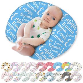 Custom Baby Nursing Pillow Cover Personalized with Name Customized for Boys Girls