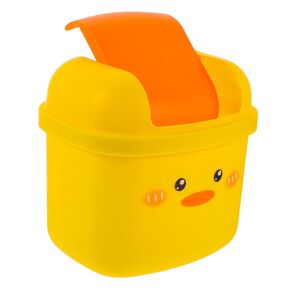 Mobestech Cartoon Waste Bin Cute Mini Desktop Rubbish Can Space Saving Table Garbage Container for Home Office Bedroom and Living Lightweight and Design for Easy Disposal