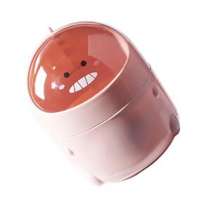 Cartoon Dinosaur Mini Trash Can Versatile Garbage Container for Desktop Office Compact Lightweight Material Cute Waste Bin for Tidying Up