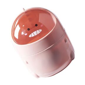 Healifty Cartoon Dinosaur Flip Type Mini Trash Can for Desk Versatile Waste Container Compact Office Storage Cute Design for Home and Office Use Safe Material