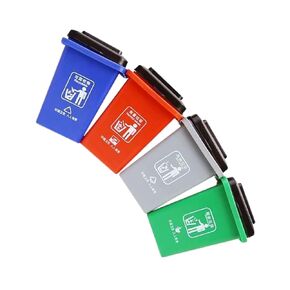 Kesyoo 1set Trash Classification Mini Garbage Tans for Extry Fun Fun Learning Aid لتطوير عادات صحية ومهارات إدراكية